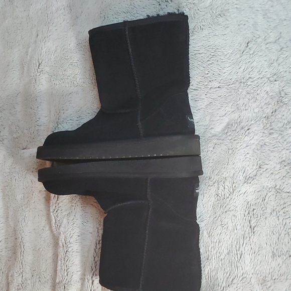 KOOLABURRA by UGG Black Faux Suede and Fur Lined Flat Heel Boots-NWOT-US… - Picture 7 of 13